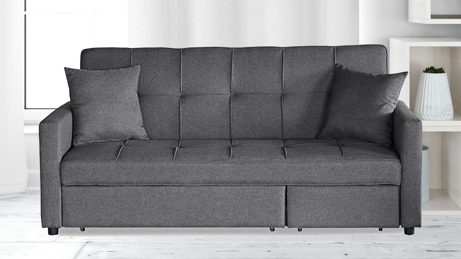 Ghế Sofa Giường Góc Nỉ - Abbe