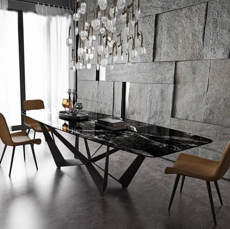 alt="Bộ Bàn Ăn Mặt Đá Scorpio – SKU : ED042"