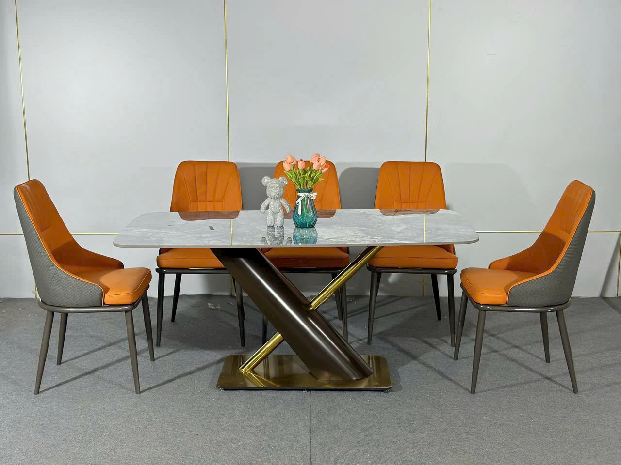 alt="Bộ Bàn Ăn Mặt Đá Xera – SKU : ED034"