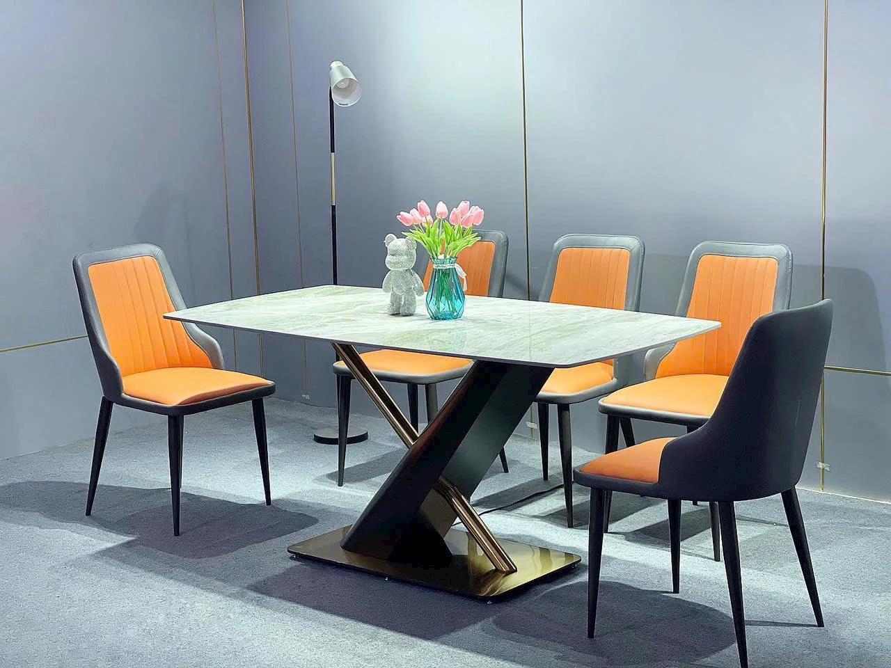 alt="Bộ Bàn Ăn Mặt Đá Xera – SKU : ED034"