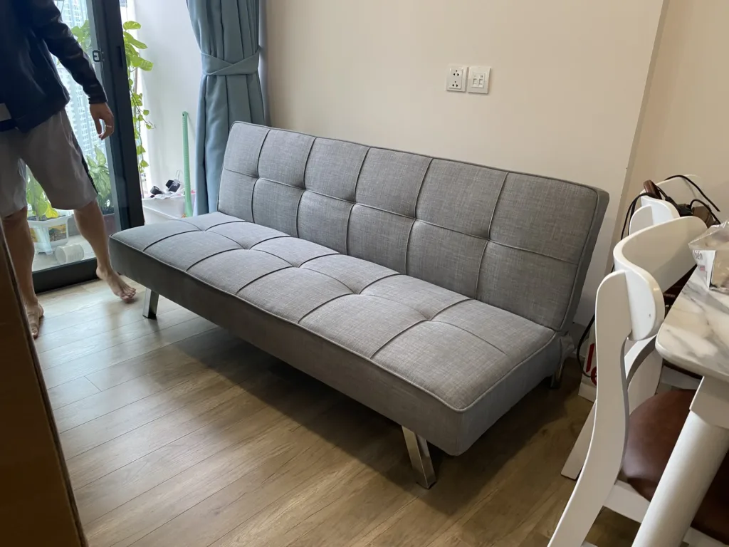 alt="Ghế Sofa Giường Nỉ Poli – SKU : ED052"