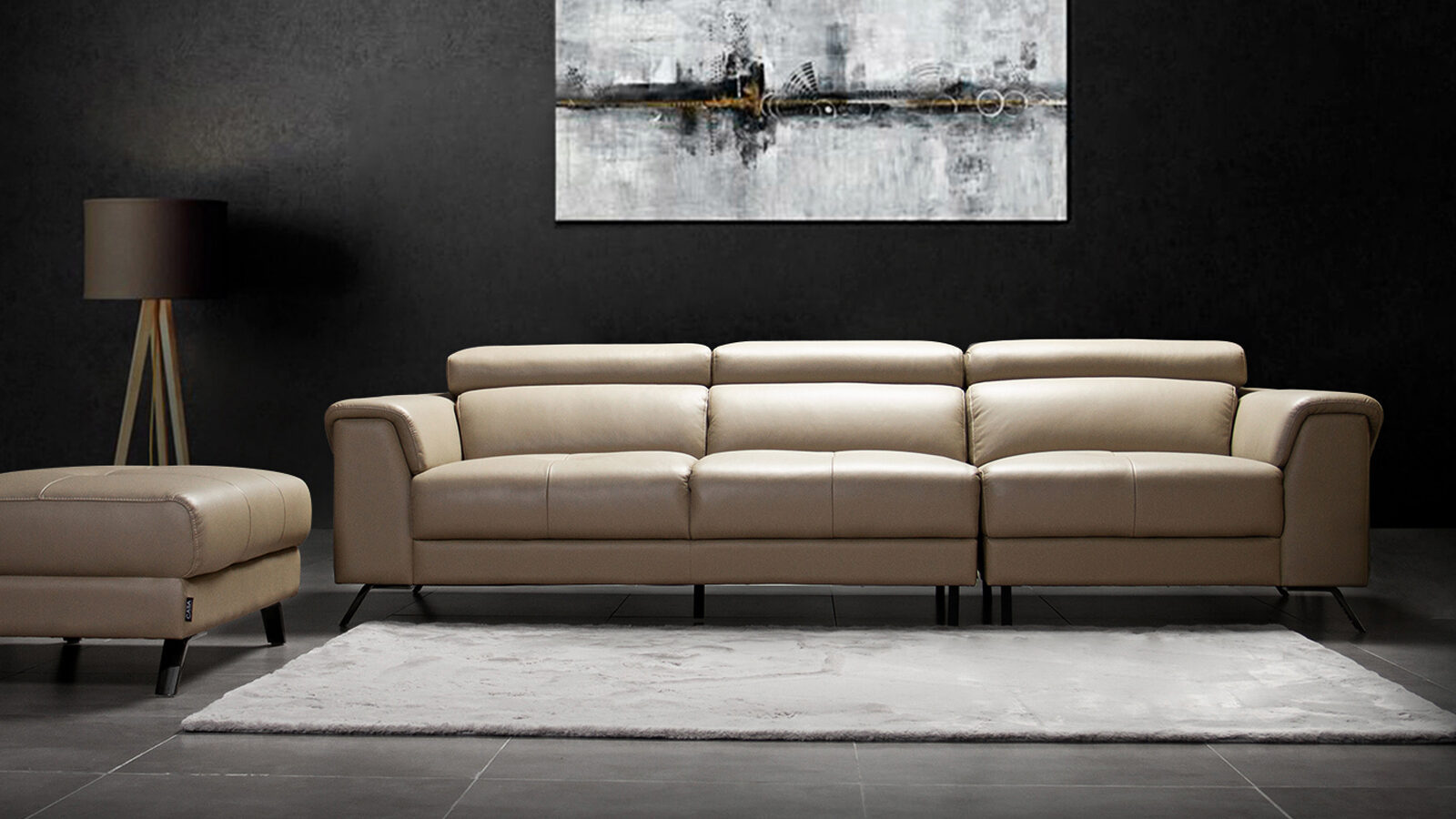 alt=" Ghế Sofa Văng Da Karik - SKU : ED013 "