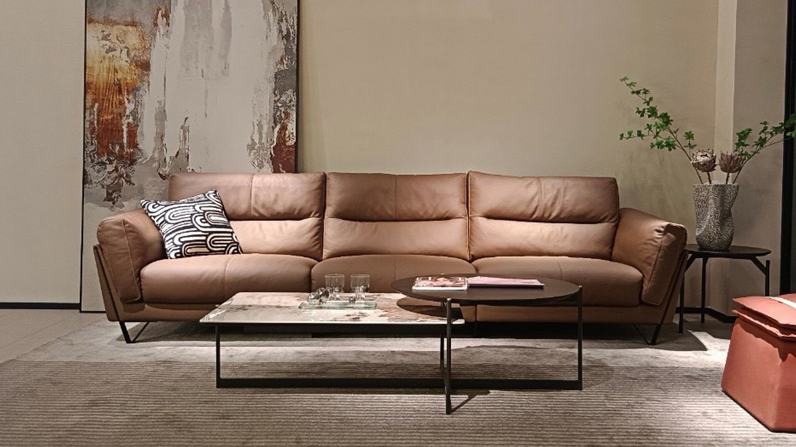 alt="Ghế Sofa Văng Da Vedette - SKU : ED009"