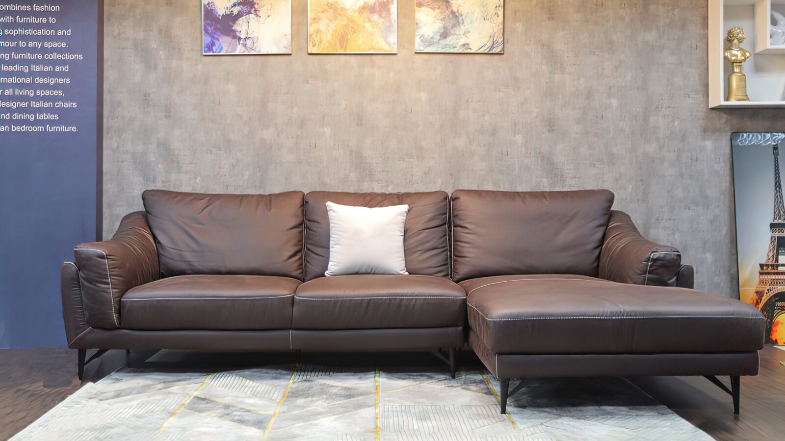 alt="Ghế Sofa Góc Da Giovani – SKU : ED045"