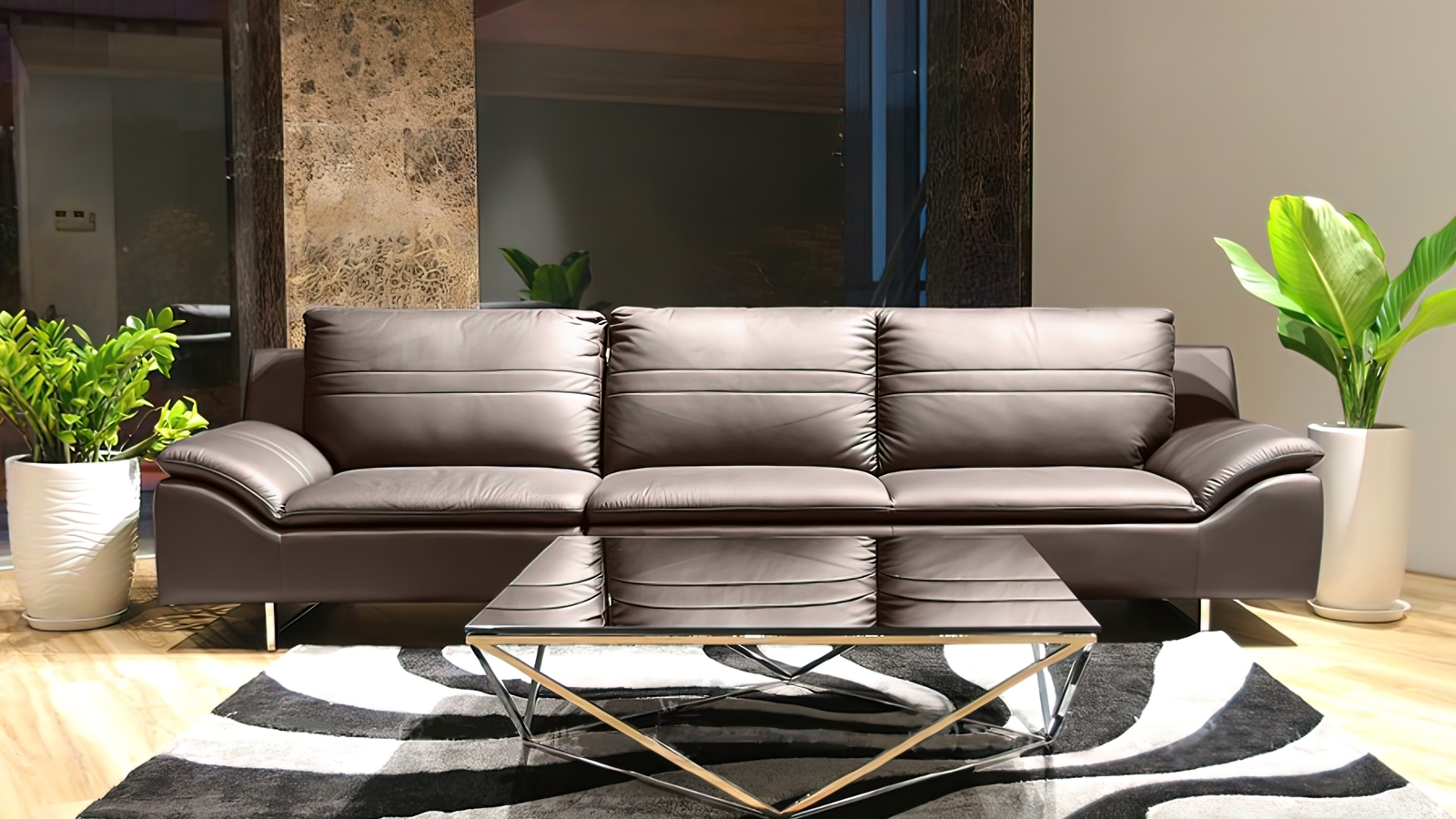 alt="Ghế Sofa Văng Da Celotti – SKU : ED056"