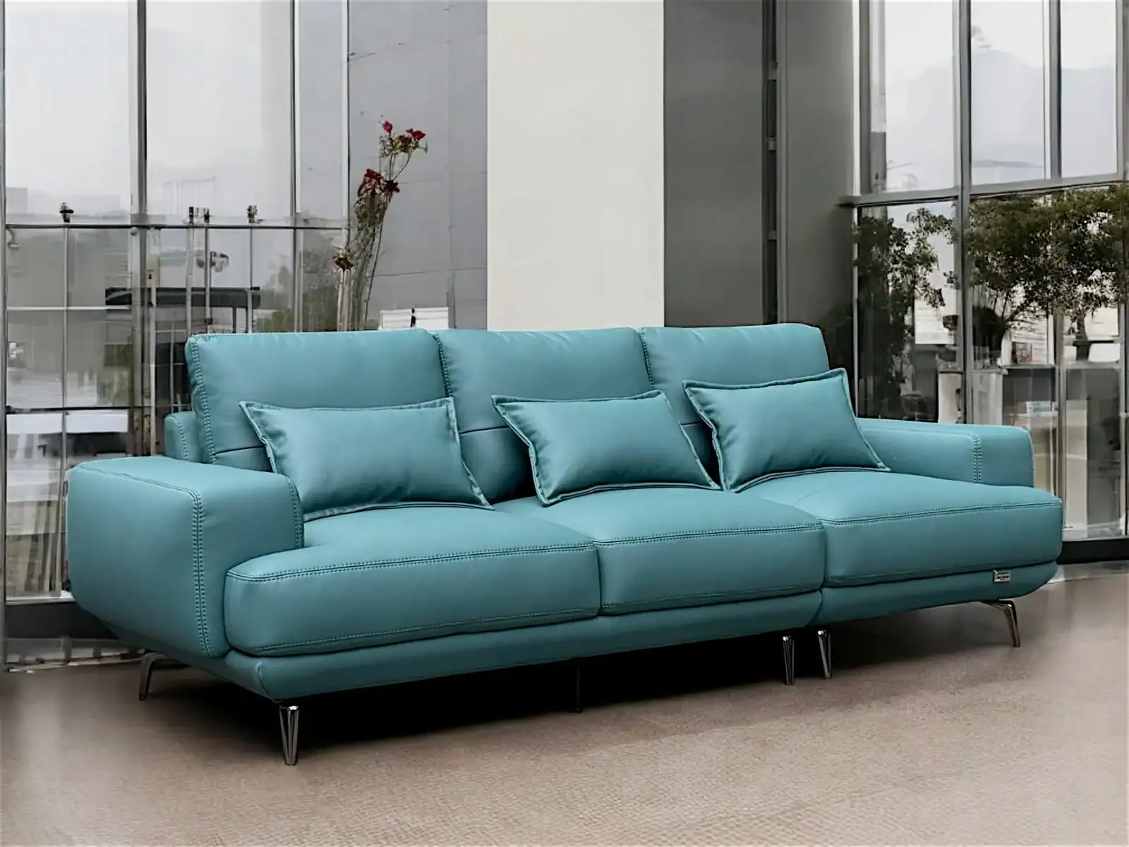 alt="Ghế Sofa Văng Da Italia - Cloud"