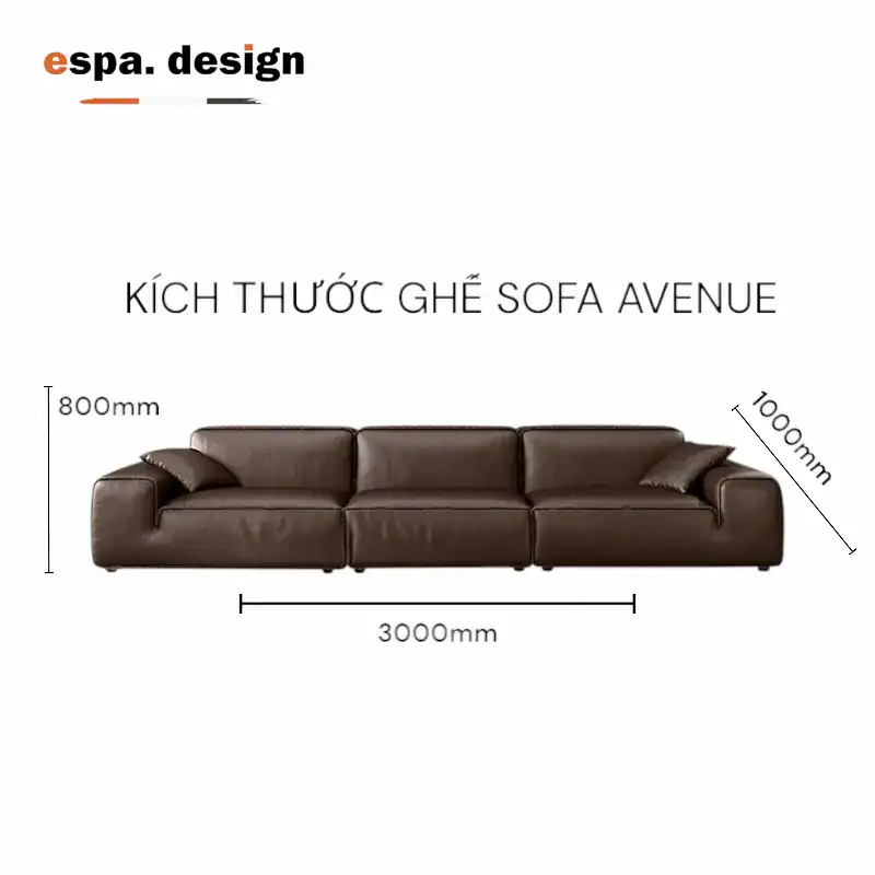 alt="Ghế Sofa Văng Da Italia - Avenue"